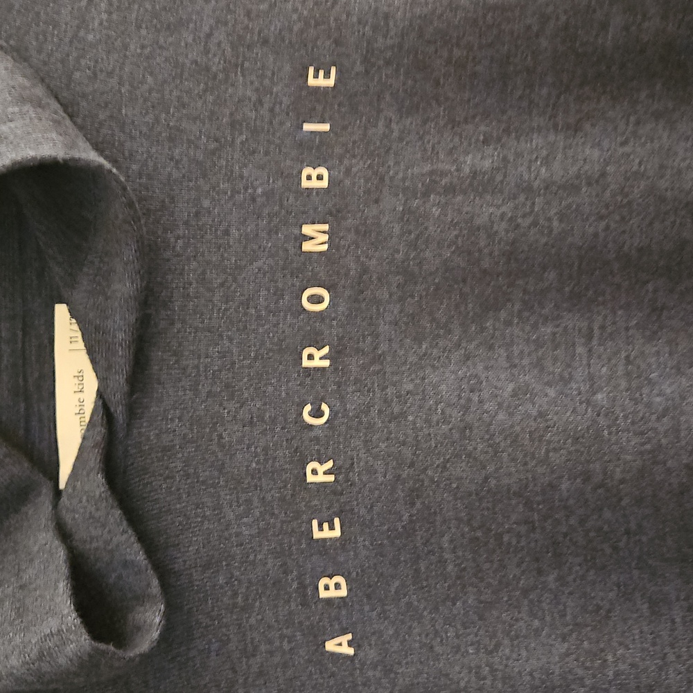 11/12 Abercrombie & Fitch Kids Blue Hoodie Shirt Soft!! - Picture 2 of 3